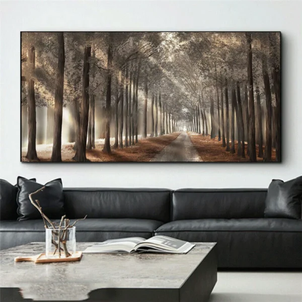 Large Forest Canvas Wall Art For Living Room - Image 4