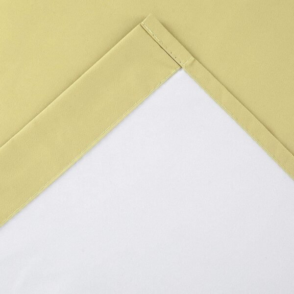 Set of 2 Blackout Insulated Curtain Tiers - 27"w X 36"l-yellow - Image 3