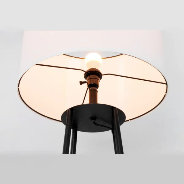 62-inch Etagere Floor Lamp With 2 Wood Shelves - Image 3