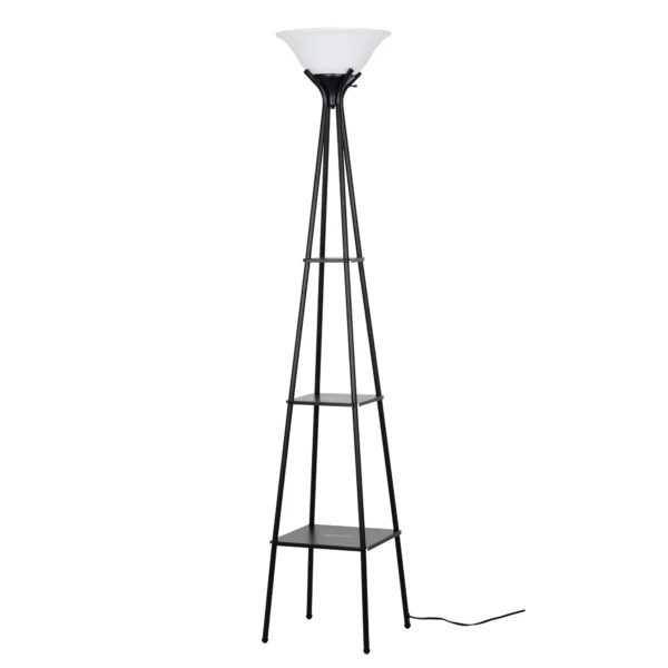 69-inch Metal Etagere Floor Lamp