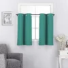 1 Pair of Teal Kitchen Window Tiers - 30 x 36 inch