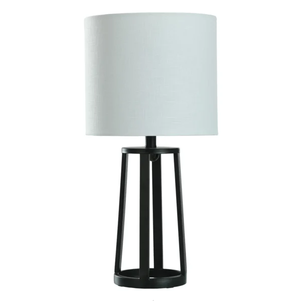 Modern Matte Black Table Lamp - 18" Tall X 9" Wide - Image 2