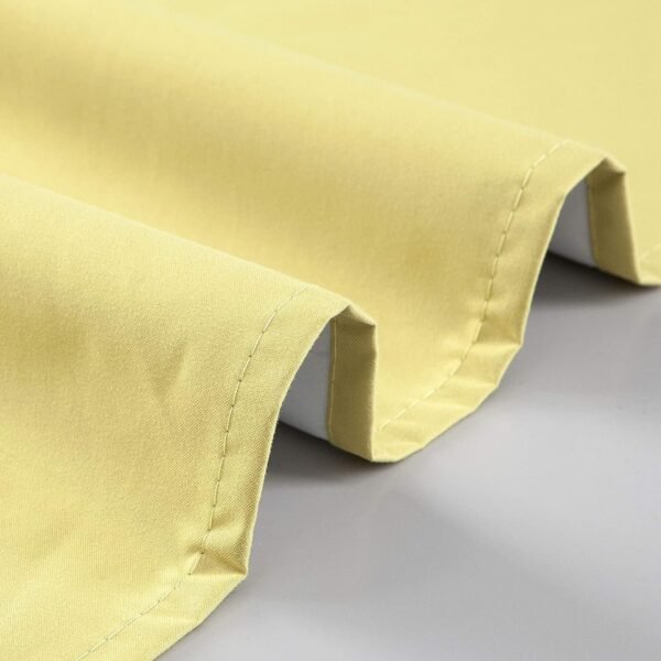 Set of 2 Blackout Insulated Curtain Tiers - 27"w X 36"l-yellow - Image 2
