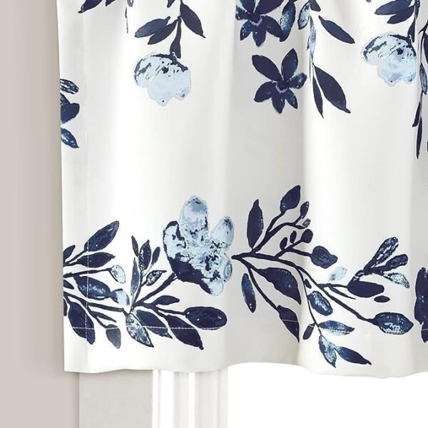 Light Filtering, Floral Vine Print, Beautiful, Modern, Elegant Home Decor 52" W x 18" L - Image 2