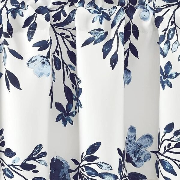 Light Filtering, Floral Vine Print, Beautiful, Modern, Elegant Home Decor 52" W x 18" L - Image 3