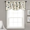 Royal Garden Valance Floral Window Kitchen Curtain (Single), 42”W x 18"L, Blue - Image 3