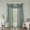 Voile Swag Curtains for Living Room, Kitchen, and Bedroom Decor, Weddings, Events - 37" x 216 - Image 3