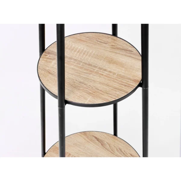 62-inch Etagere Floor Lamp With 2 Wood Shelves - Image 4
