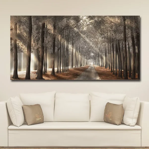 Large Forest Canvas Wall Art For Living Room - Image 2