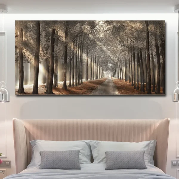 Large Forest Canvas Wall Art For Living Room - Image 3