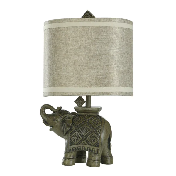 Elephant Table Lamp - Gray